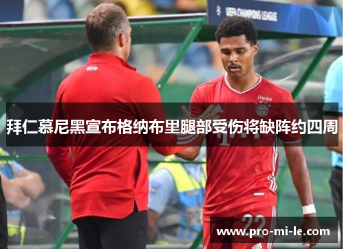 拜仁慕尼黑宣布格纳布里腿部受伤将缺阵约四周 拜仁慕尼黑宣布格纳布里腿部受伤将缺阵约四周